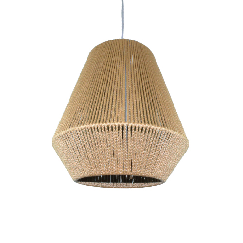 Colgante 1 luz de cuerdas 30 x 33 cm Marga tostado